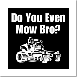 Do You Even Mow Bro? Posters and Art